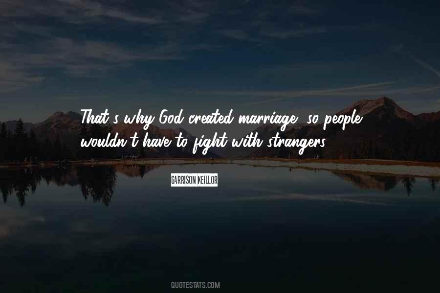 God Created Marriage Quotes #820101