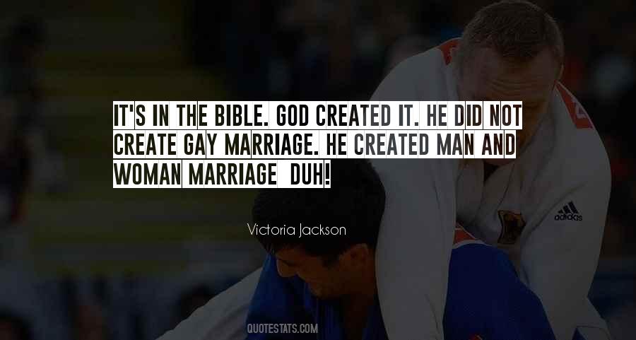 God Created Marriage Quotes #871727