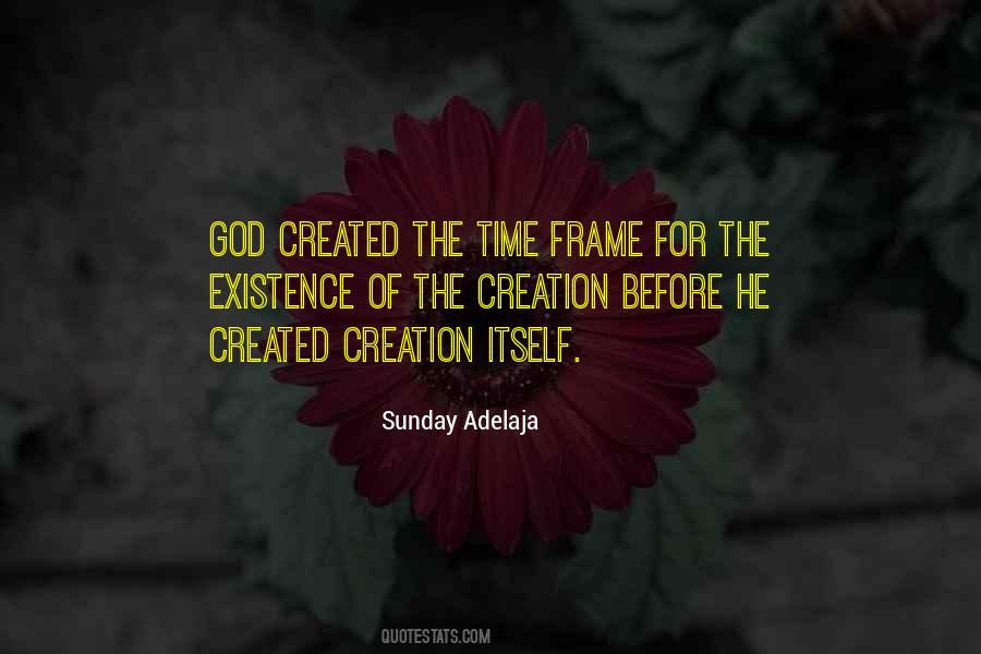 God Created Time Quotes #296211