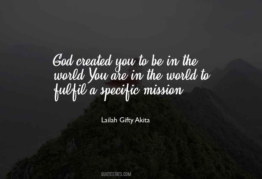 God Created You Quotes #243675