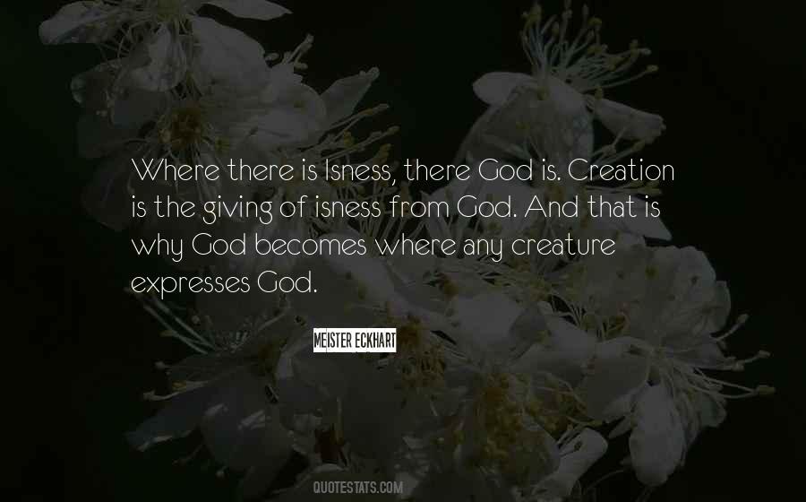 God Creature Quotes #214673