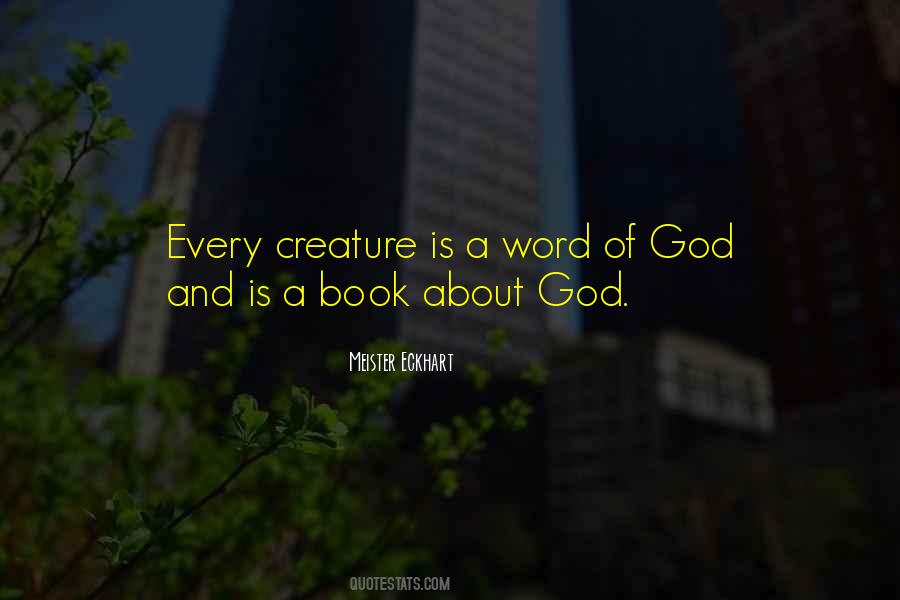 God Creature Quotes #732154