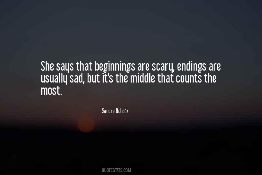 Beginnings Are Usually Scary Quotes #142705