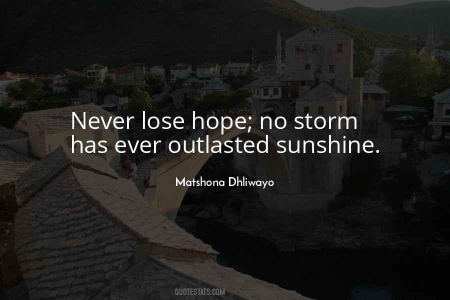 Storm Sunshine Quotes #1834279