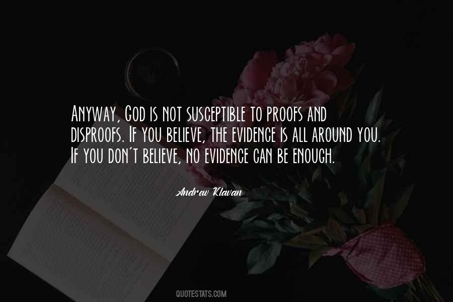 God Evidence Quotes #128608