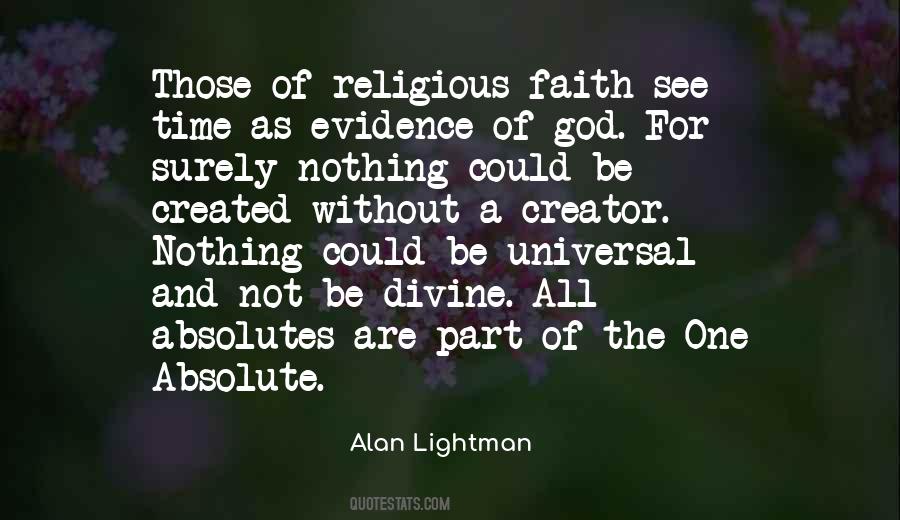 God Evidence Quotes #253554