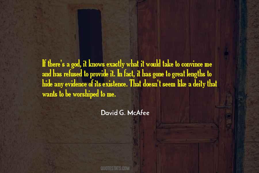 God Evidence Quotes #26741