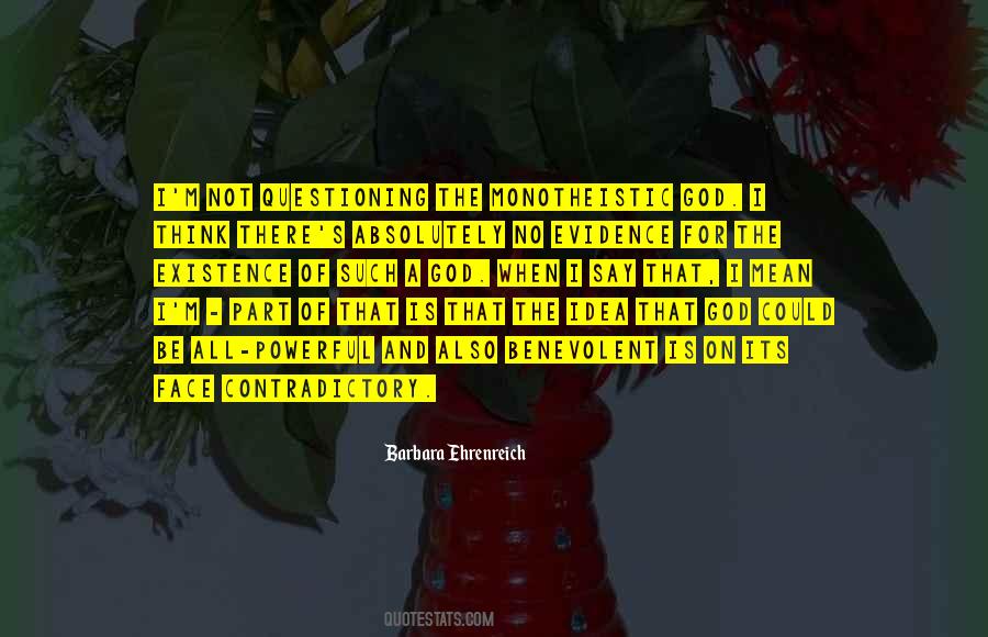 God Evidence Quotes #420939