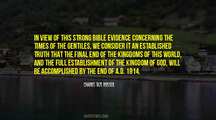 God Evidence Quotes #435861