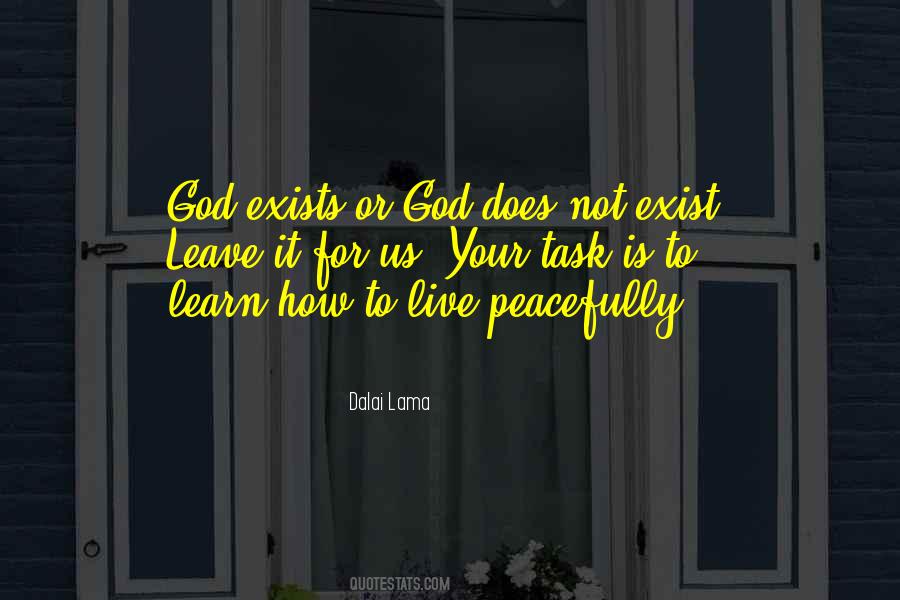 God Exist Quotes #13985