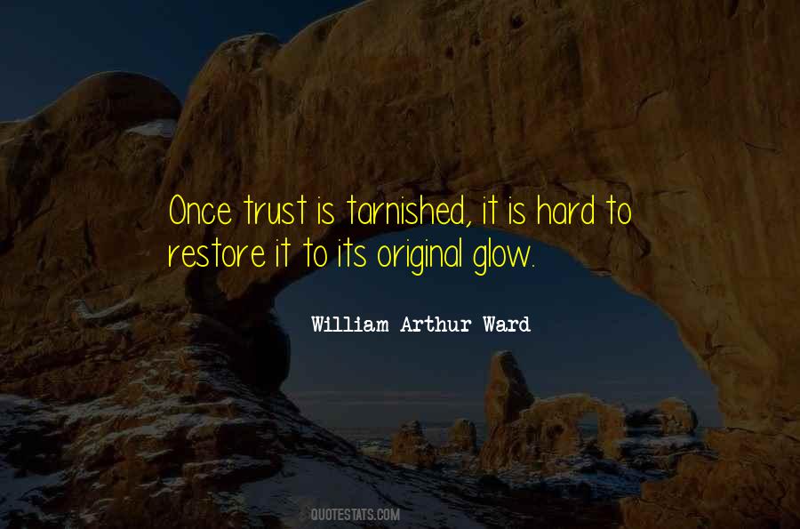 Is Hard To Trust Quotes #1818591