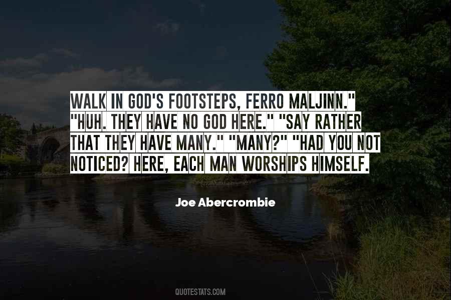 God Footsteps Quotes #1263848