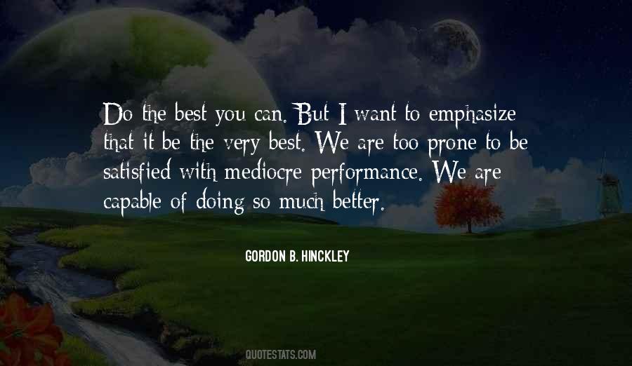You Are Doing The Best You Can Quotes #14314