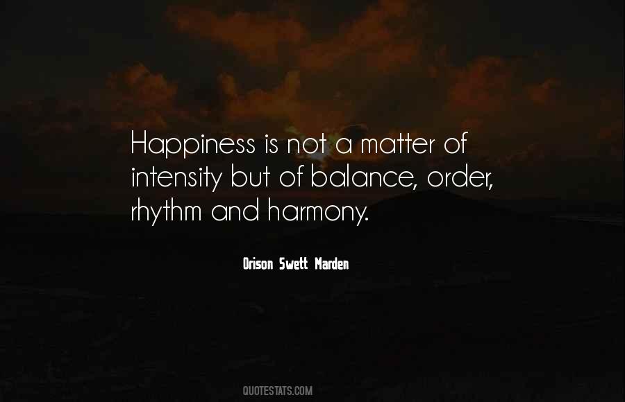 Happiness Balance Quotes #1016614
