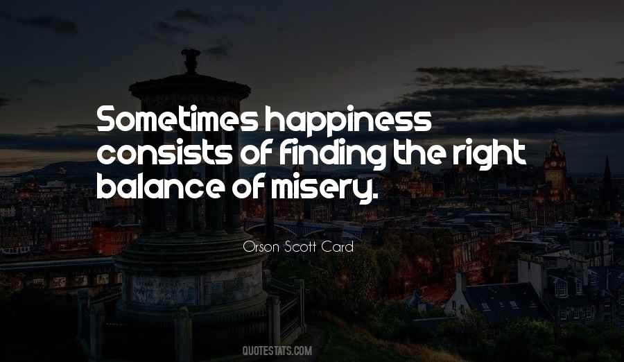 Happiness Balance Quotes #1434366