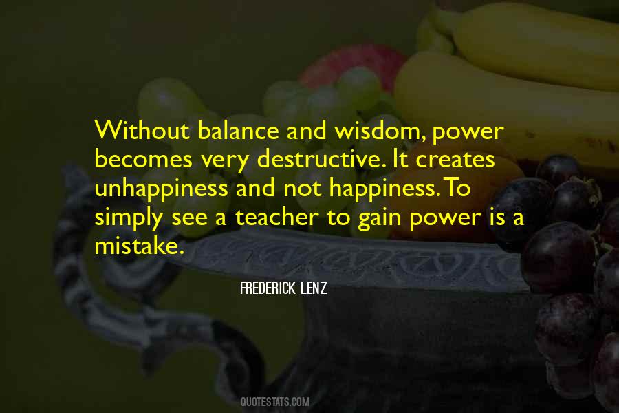 Happiness Balance Quotes #1710525