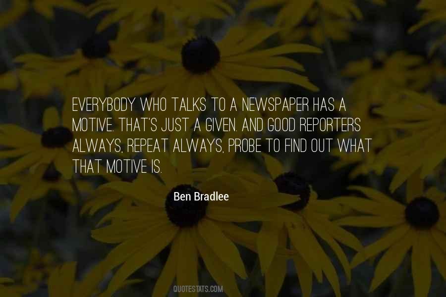 Quotes About Good Reporters #196734