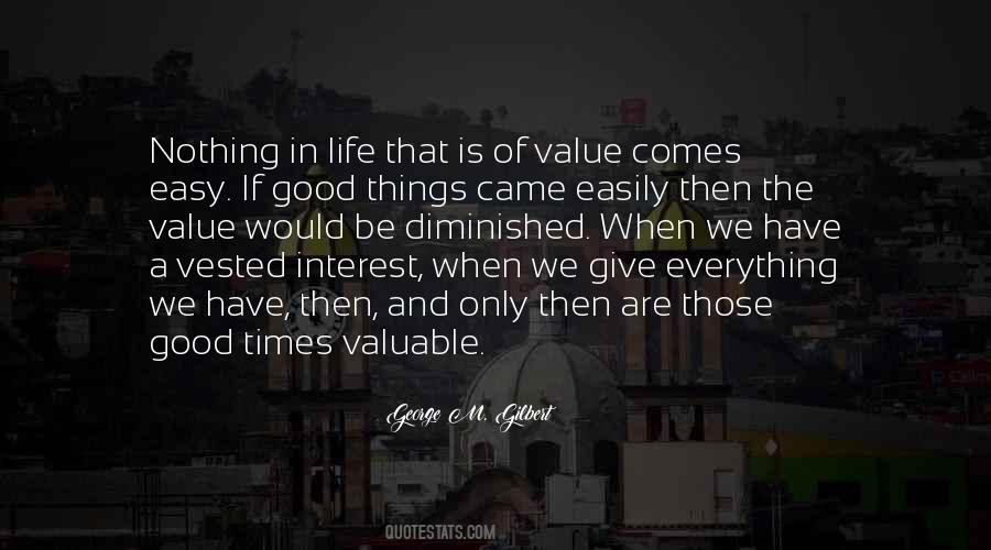 The Value Of Things Quotes #608443