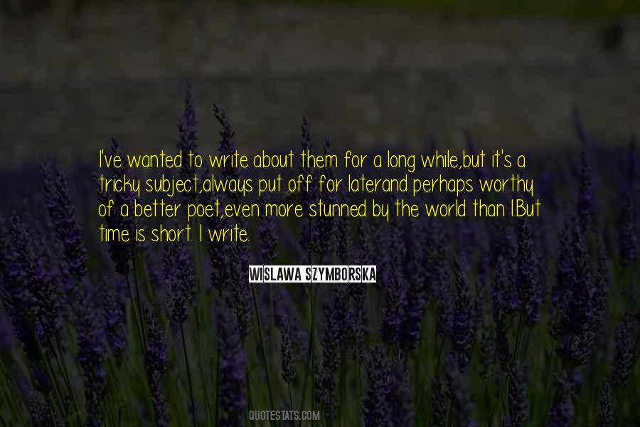 Off For A While Quotes #392108