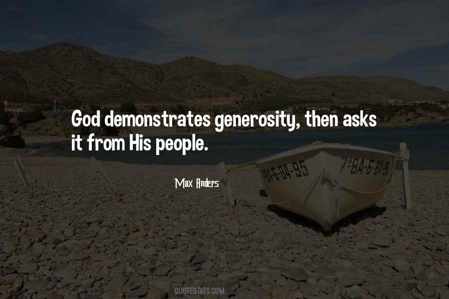 God Generosity Quotes #1757333