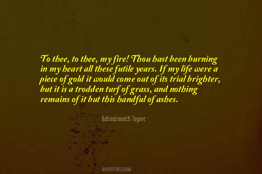 Life Is Burning Quotes #1081427
