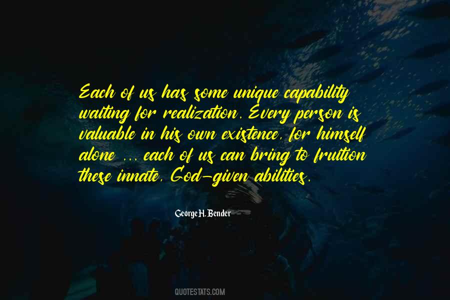God Given Quotes #1022369