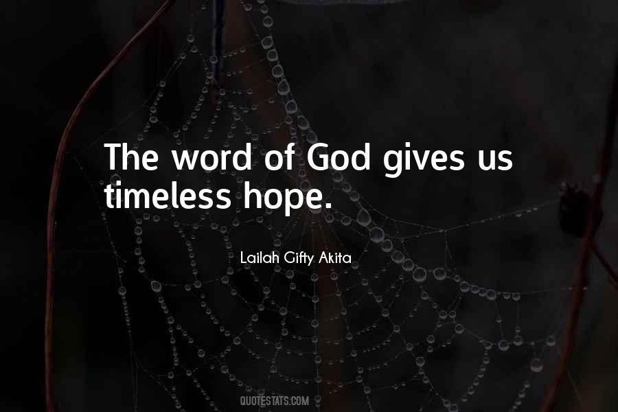 God Gives Hope Quotes #1279427