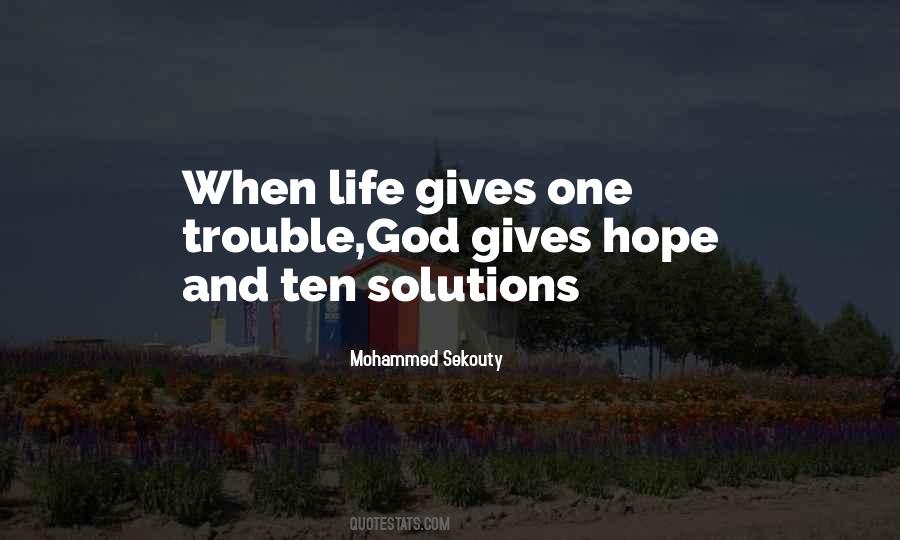 God Gives Me Hope Quotes #384236