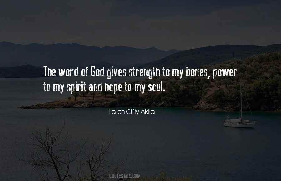 God Gives Me Strength Quotes #1368637