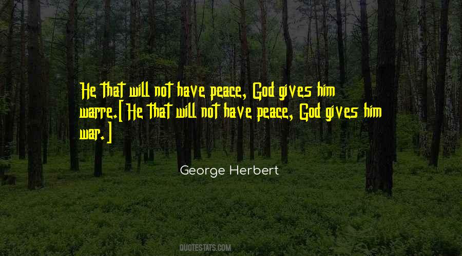 God Gives Peace Quotes #259168