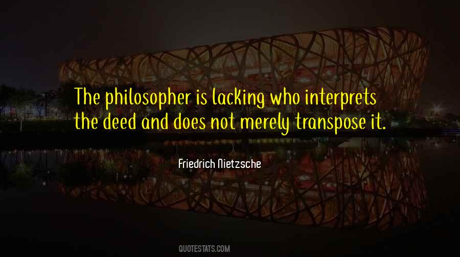 Nietzsche Philosopher Quotes #1200473