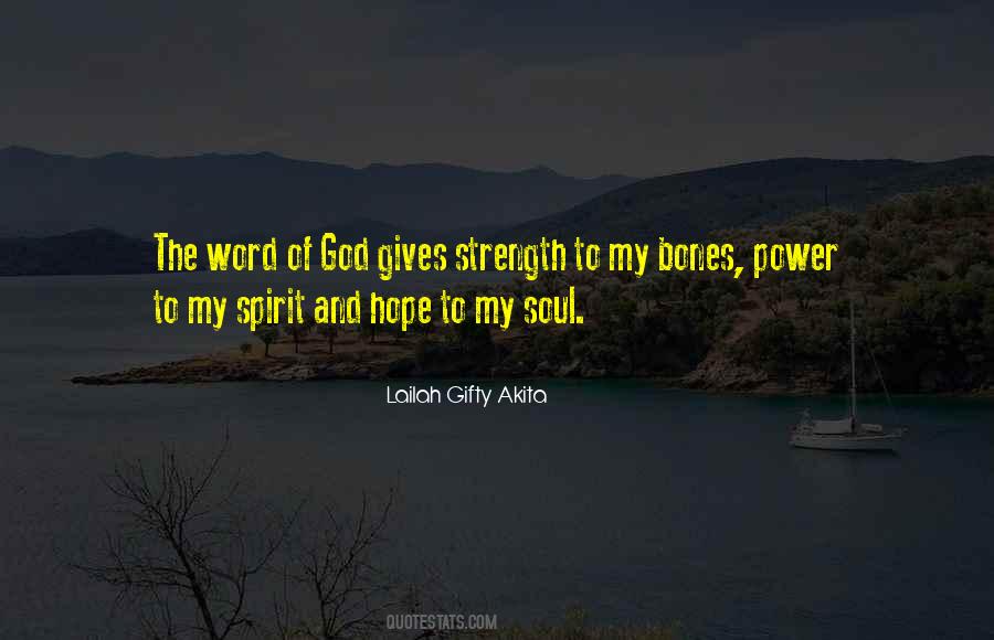 God Gives Strength Quotes #1368637