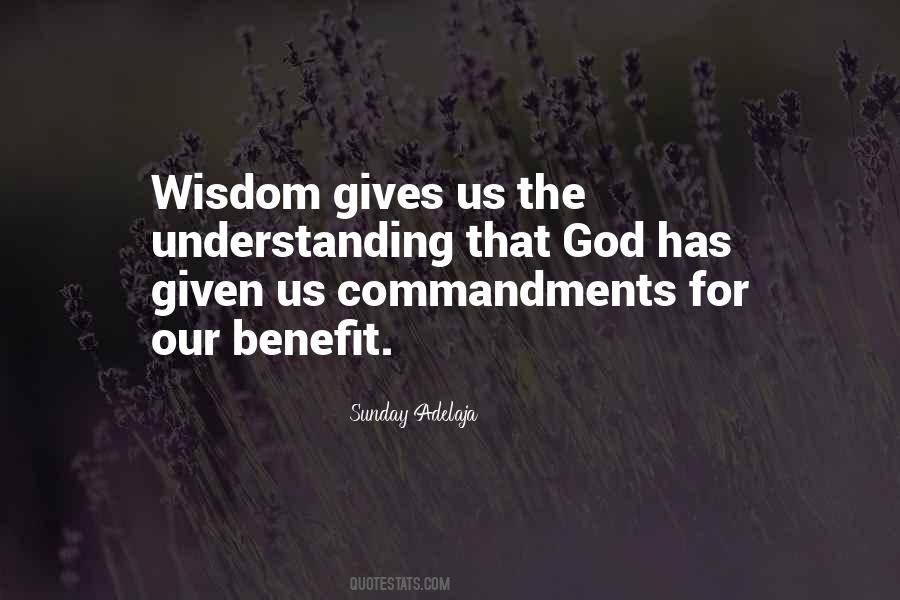 God Gives Wisdom Quotes #163463
