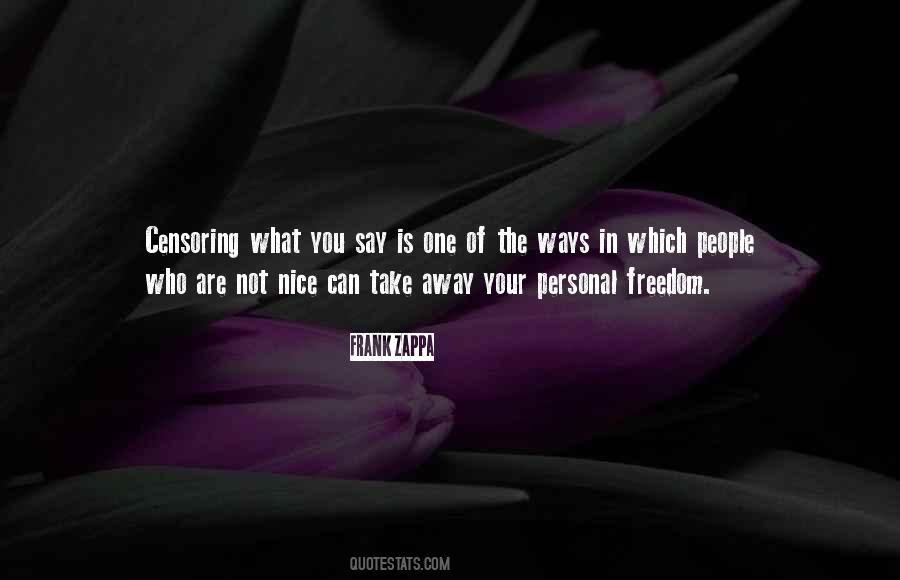 Nice Personal Quotes #1262935