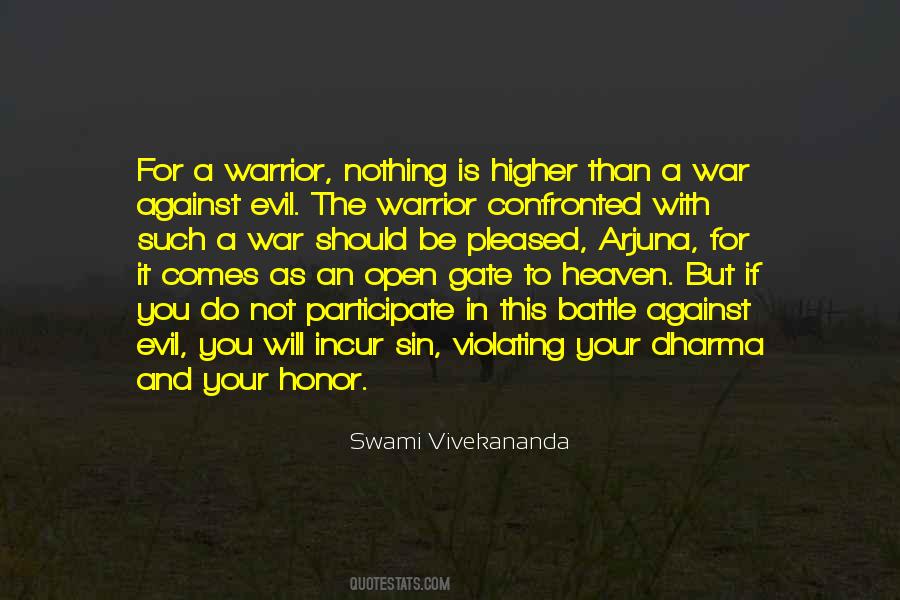 Be A Warrior Quotes #116210