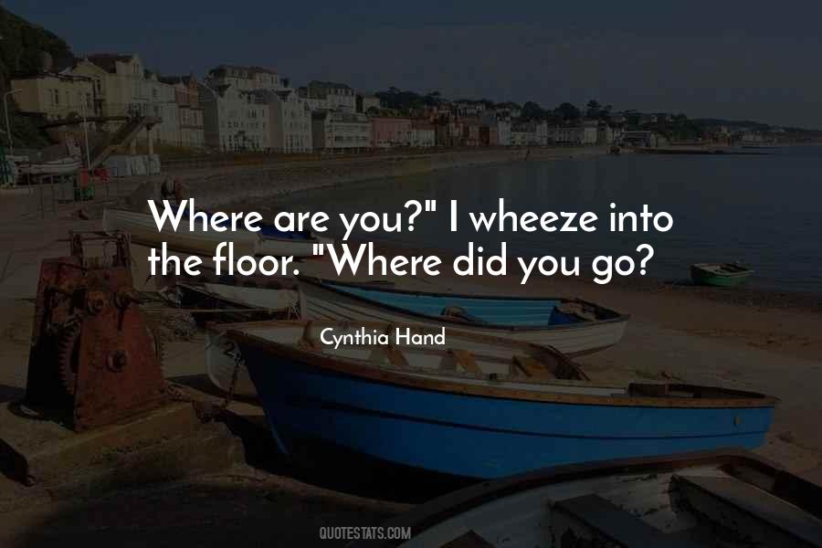 Where Did You Go Quotes #160316