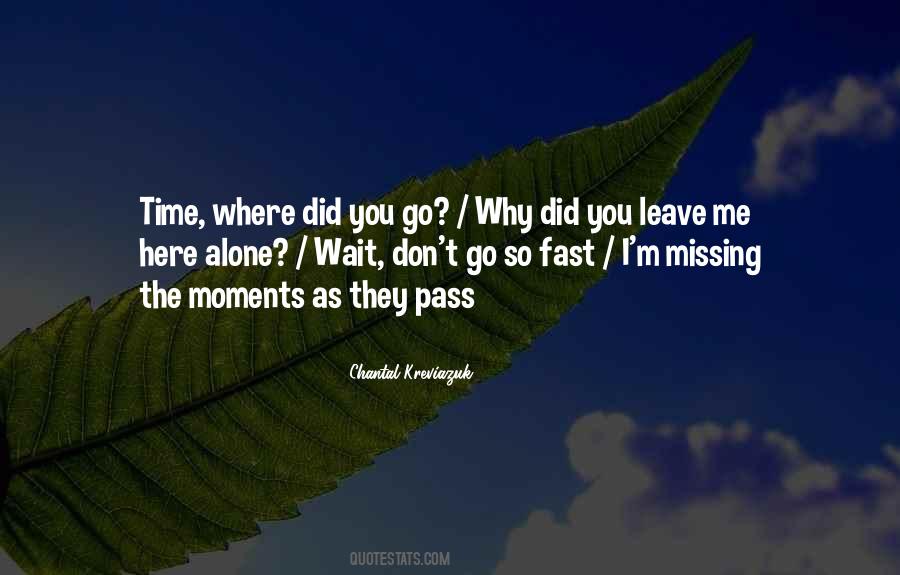 Where Did You Go Quotes #41488