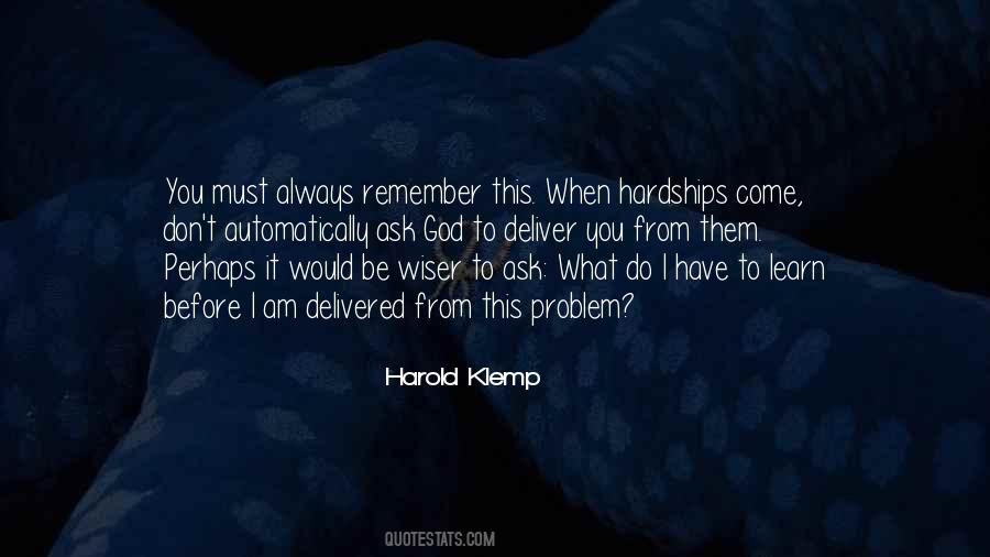 God Hardships Quotes #653355