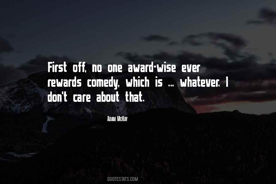 First Award Quotes #1685746