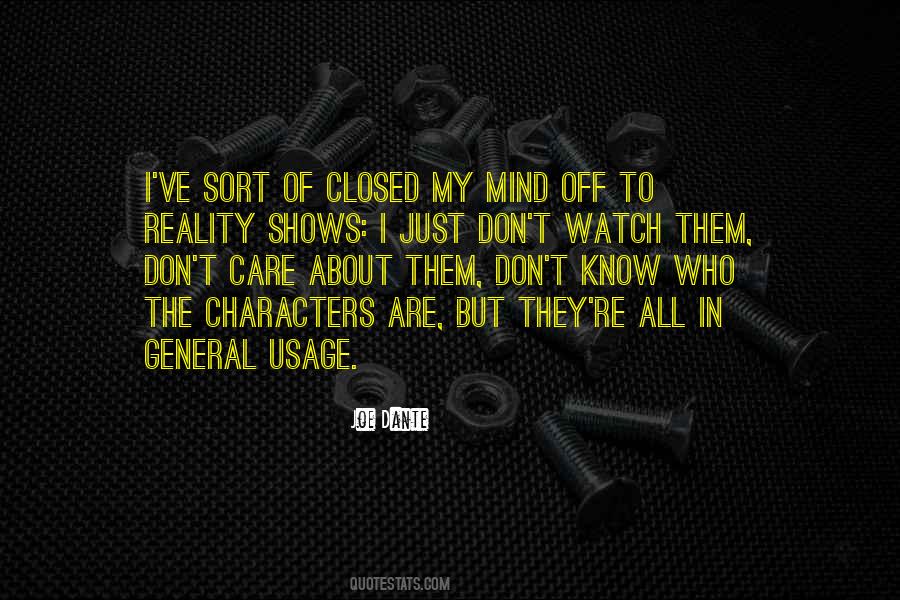 Off Of My Mind Quotes #1447708