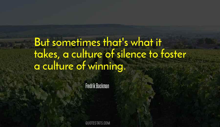 Culture Of Winning Quotes #1113655