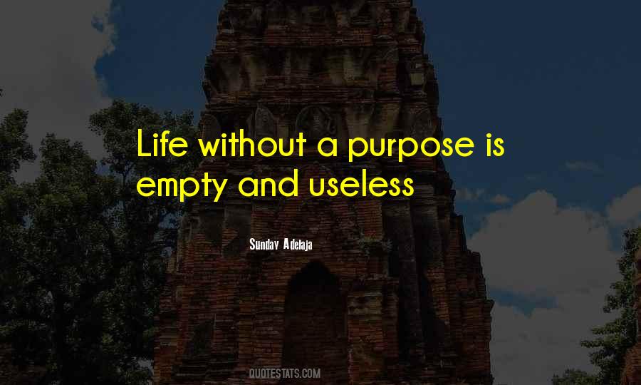 A Life Without Purpose Quotes #974074