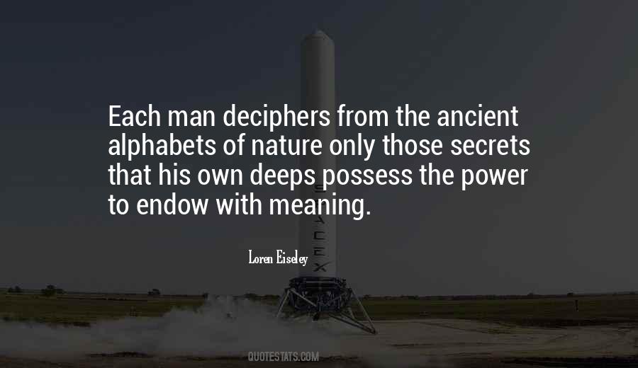 Secret Of Nature Quotes #1221091