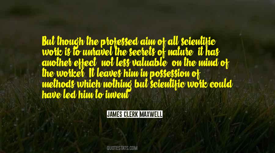 Secret Of Nature Quotes #1454570