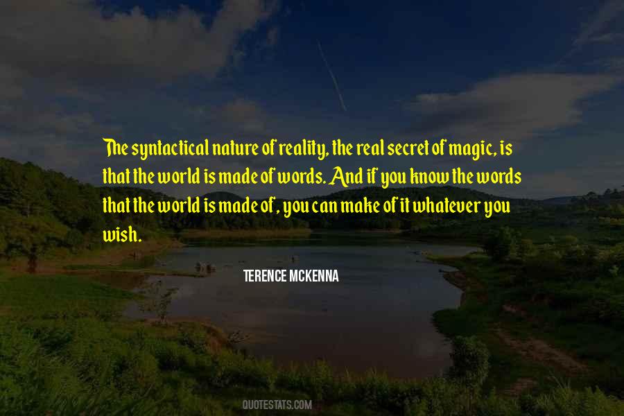 Secret Of Nature Quotes #1828644