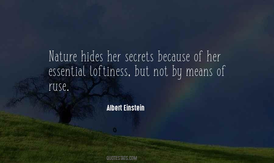 Secret Of Nature Quotes #547507
