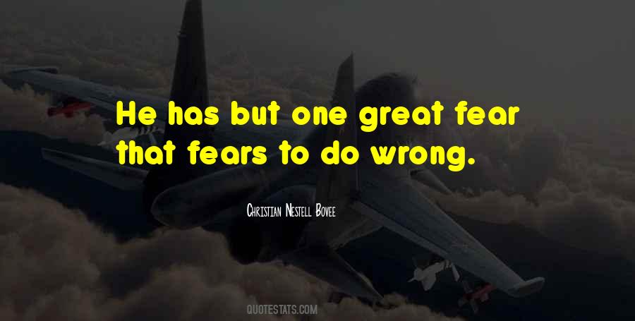 Great Fear Quotes #1093505