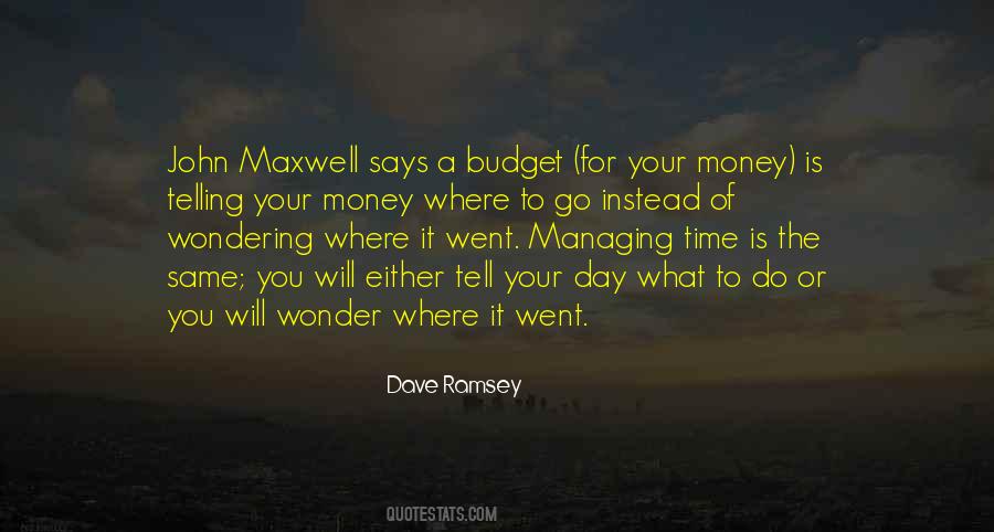 What Is A Budget Quotes #1425926