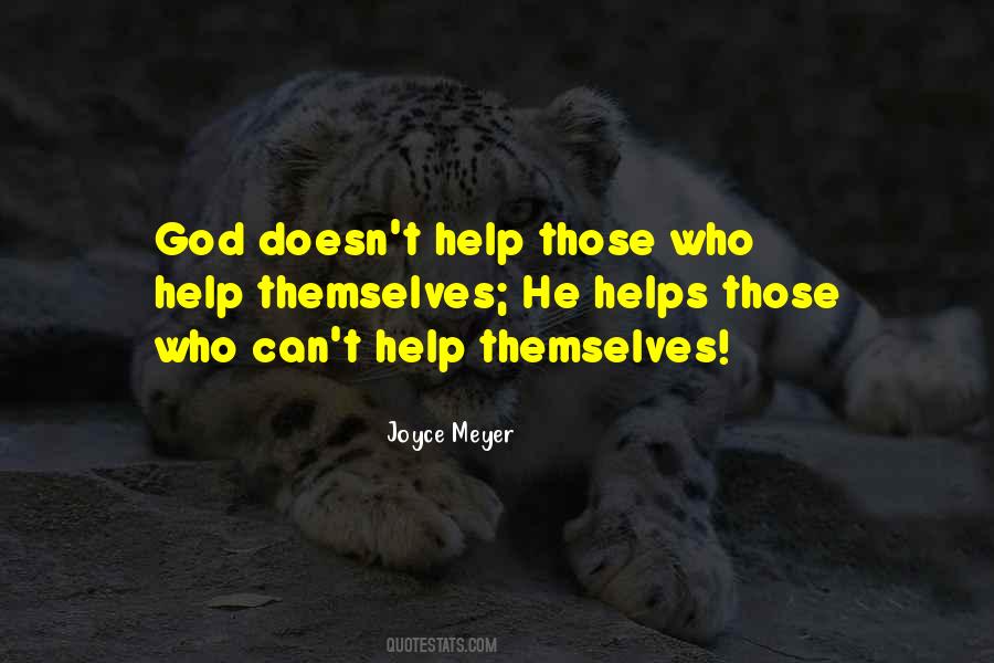 God Helps Quotes #971076