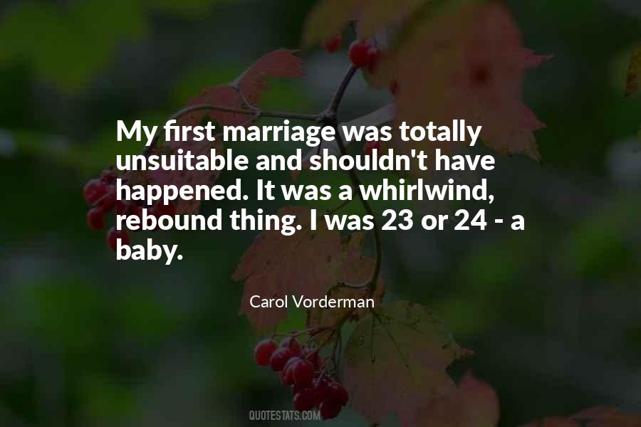 First Marriage Quotes #823068